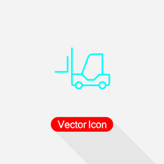 Forklift Icon Vector Illustration Eps10