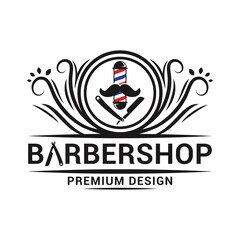 Barbershop logo icon vector template. 