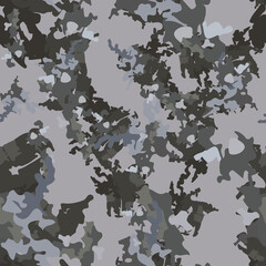 Urban camouflage of various shades of grey and beige colors