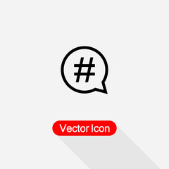 Hashtag Icon Vector Illustration Eps10