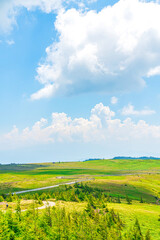 Fototapeta premium 【長野県 美ヶ原】雲上の高原風景