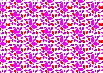 pattern seamless leaves colorful on white background.