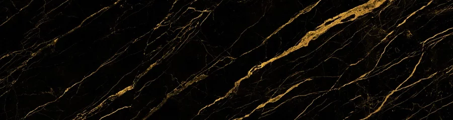 Photo sur Plexiglas Marbre fond de marbre noir avec des veines jaunes