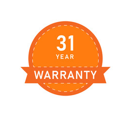 31 Year Warranty Logos, 31 Years Warranty Logo