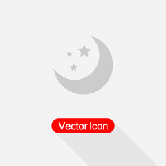 Moon and Stars Icon Vector Illustration Eps10