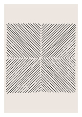 Trendy abstract creative minimalist artistic hand drawn composition