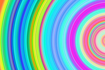 Abstract colorful background circle rays. Pastel colors. Trendy background for wallpaper, flyer, poster, invitations. Digital illustration