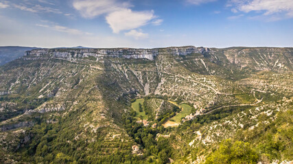 Panorama view of Grand Site of the Circus of Navacelles