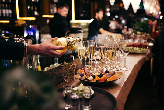 Exotic fruits and shampane luxury