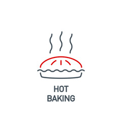 hotter birthday cake outline flat icon. Single high quality outline logo symbol for web design or mobile app. Thin line sign design logo. icon pictogram isolated on white background