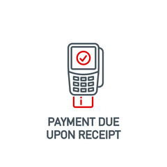 mobile app icon online contactless payment by credit debit card via the bank terminal banner isolated on white. outline payment method symbol. Quality element Acquiring payment with editable Stroke