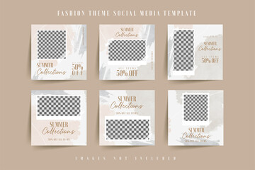 instagram template for fashion woman online business premium vector