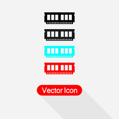 Fototapeta na wymiar RAM Icon, Random Access Memory Icon Vector Illustration Eps10
