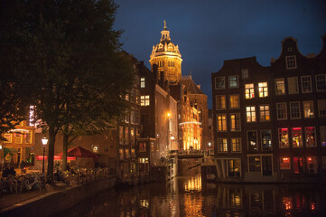 Fototapeta na wymiar Night Amsterdam