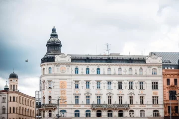 Fototapeten Street view of downtown in Brno, Czech Republic © ilolab