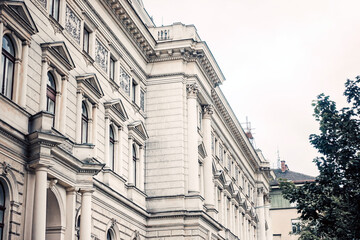 Antique building view in Brno, Czech Republic