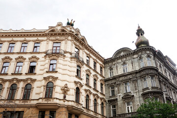 Antique building view in Brno, Czech Republic