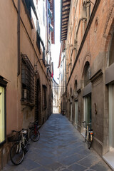 old narrow alley in tuscan village, Tuscany, Italy