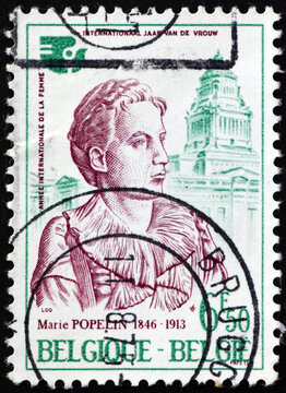 Postage stamp Belgium 1975 Marie Popelin