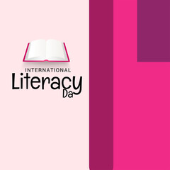 Vector illustration of a Background for International Literacy Day.