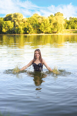 girl in the water