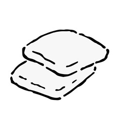 Illustration of Hanpen: Illustration like hand drawn illustration with ink and brush