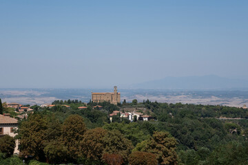 Naklejka na ściany i meble Overview of Perugia landscape, Italy.