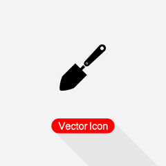 Trowel Gardening Tool Icon Vector Illustration Eps10