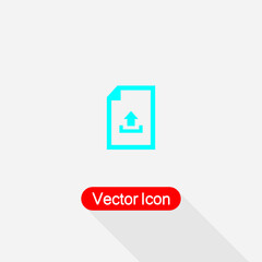 Upload Document Icon vector illustration Eps10
