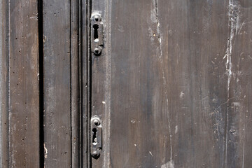 old ornate wooden door with beautiful carvings