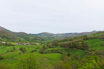 views from amaiur castle, in navarra