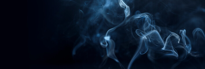 Spooky dark Halloween background banner design with copyspace.