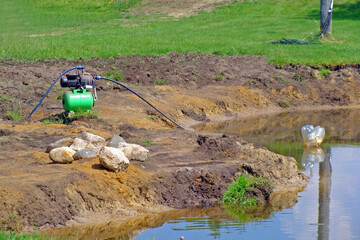 Water pump on pond 3