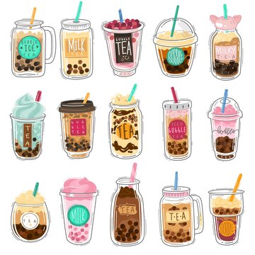 5 851 Best Bubble Tea Cartoon Images Stock Photos Vectors Adobe Stock