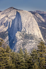 Half Dome,  view from Glacier Point, Yosemite National Park, California, USA