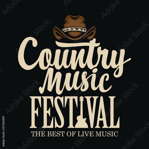 Music Festival With A Cowboy Hat 