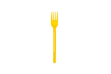 Monouso in plastica colorato - Forchetta gialla