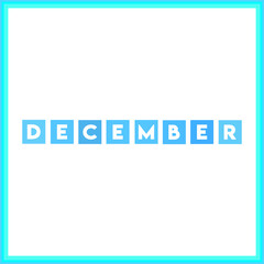 A word writing text showing concept of DECEMBER