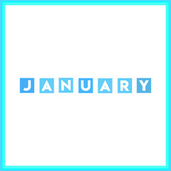 A word writing text showing concept of JANUARY