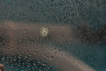water drops on the window