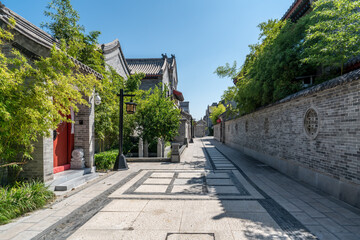 Obraz premium Chinese classical courtyard architecture landscape