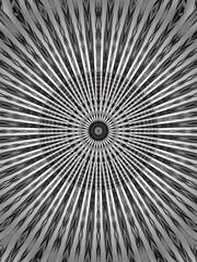 black and white spiral kaleidoscope