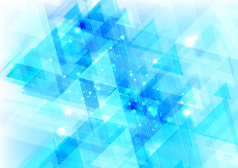 abstract blue background with triangles