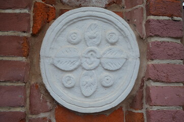 Architectural detail with floral ornaments