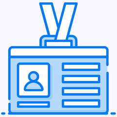 
Vector design of an employee card, biodata concept 
