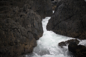 The fight of the rock against the sea.