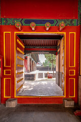 Chinese classical palace gate building