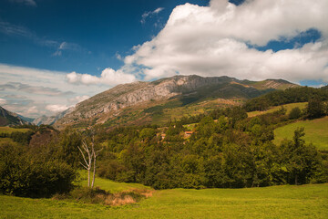 asturias mountains landscape in spain