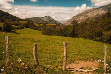 Fototapeta na wymiar asturias mountains landscape in spain