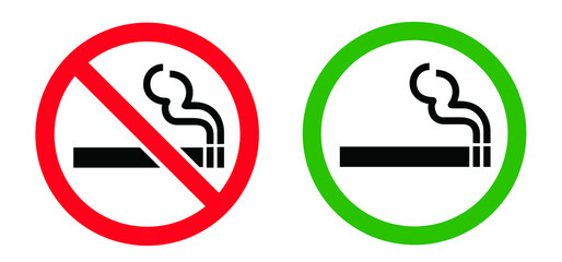 Stop do not smoke sign Smoke free zone including electronic cigarettes Forbidden no smoking Forbid cigarette tobacco area. Stop halt allowed, no ban. Flat vector signboard Stoptober No smoking day